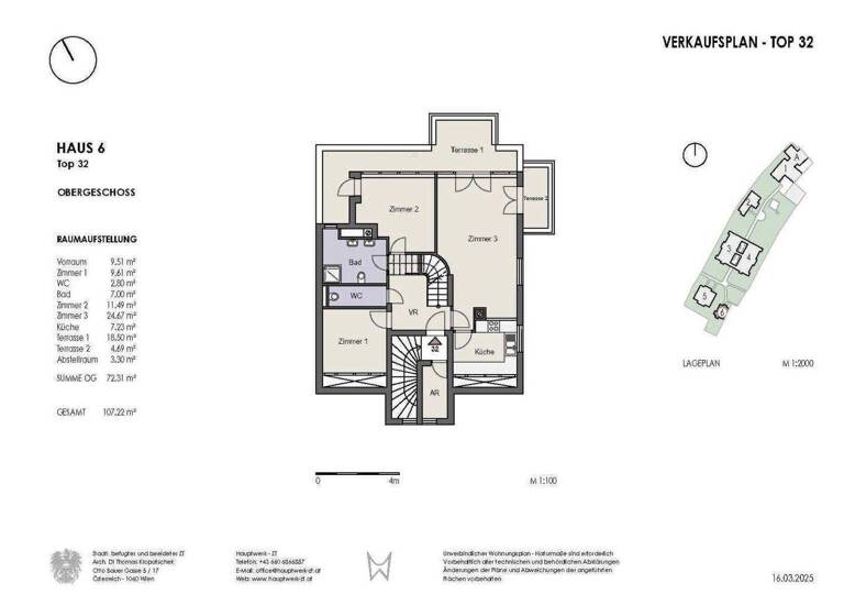 Terrassenwohnung zum Kauf 925.000 € 4 Zimmer 107,2 m² 1. Geschoss Wien 1190