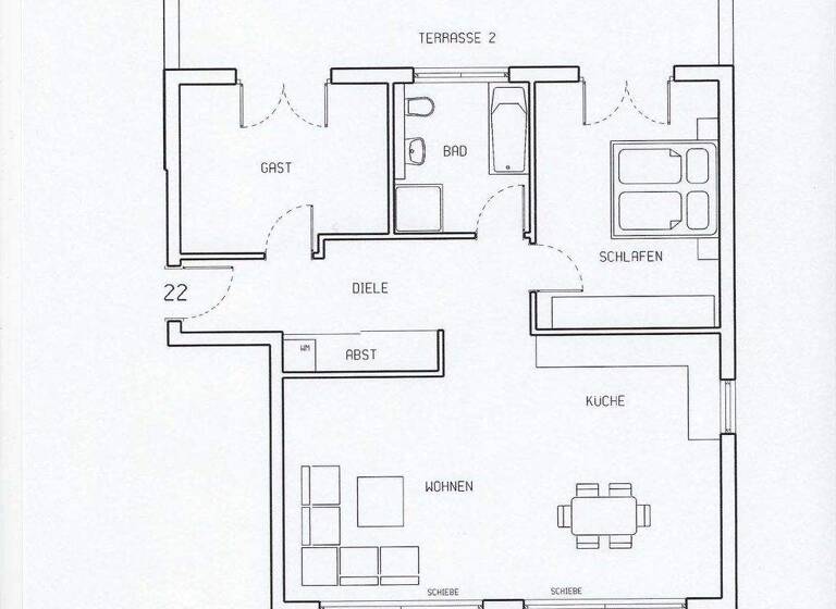 Penthouse zur Miete 1.550 € 3 Zimmer 104 m² 3. Geschoss frei ab 01.05.2026 Roth Gelnhausen 63571
