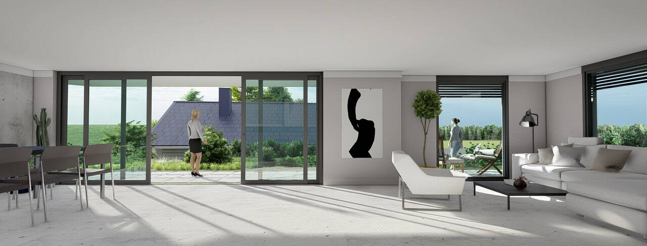 Immobilie in Gorxheimertal - PANORAMA! Stilvolles Design trifft auf atemberaubende Aussicht. Gartengeschoss - Luxuriöse 5 Zimmer Whg. mit 2 Bädern, Sauna und eigenem Gartenanteil - Bild 2