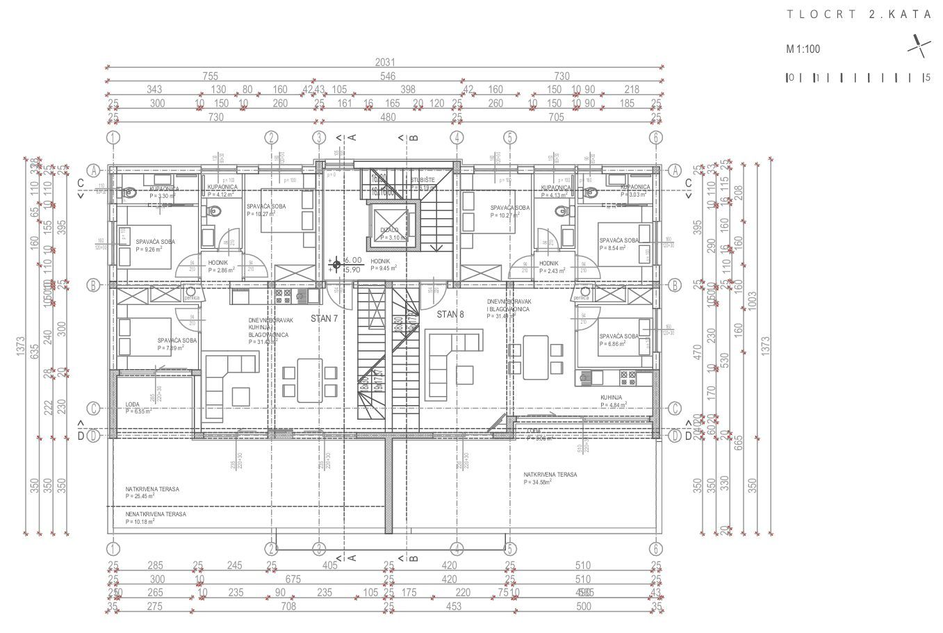 Wohnung zum Kauf 850.500 € 4 Zimmer 142 m²<br/>Wohnfläche 2.<br/>Geschoss Zaton 23232