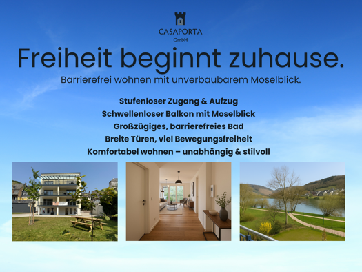Wohnung zum Kauf provisionsfrei 439.000 € 3 Zimmer 93 m² 1. Geschoss Merlerstraße 45a Merl Zell (Mosel) 56856