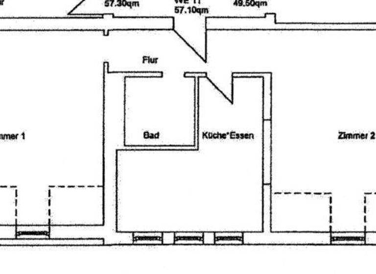 Wohnung zur Miete 410 € 2 Zimmer 57 m² frei ab 01.03.2026 Ichtershäuser Straße 1 Arnstadt 99310