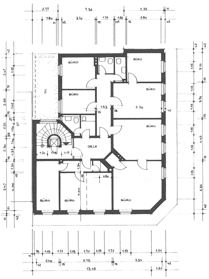 Bürogebäude zur Miete 372 m²<br/>Bürofläche ab 186 m²<br/>Teilbarkeit Mitte Hannover 30159