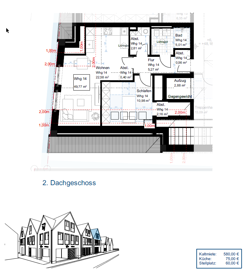 Wohnung zur Miete 580 € 2 Zimmer 49,8 m²<br/>Wohnfläche 01.02.2025<br/>Verfügbarkeit Emsbüren Emsbüren 48488