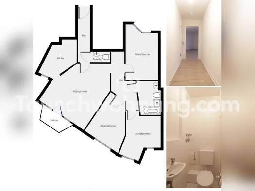 Wohnung zur Miete Tauschwohnung 1.100 € 4 Zimmer 94 m² 2. Geschoss Mariendorf Berlin 12107
