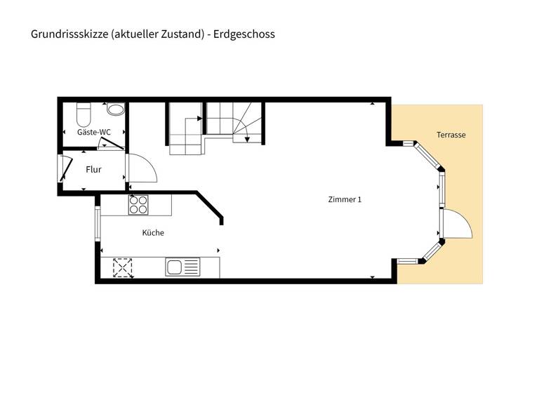 Reihenmittelhaus zum Kauf 479.000 € 4 Zimmer 98,2 m² 1 m² Grundstück Britz Berlin 12359