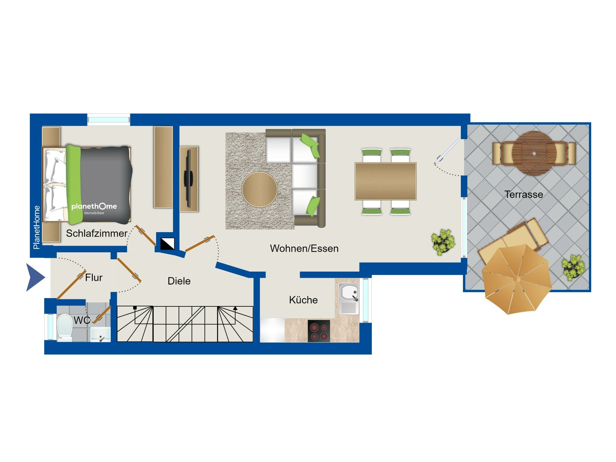 Reihenendhaus zum Kauf 349.000 € 4 Zimmer 90 m²<br/>Wohnfläche 320 m²<br/>Grundstück Hardhöhe 112 Fürth 90766