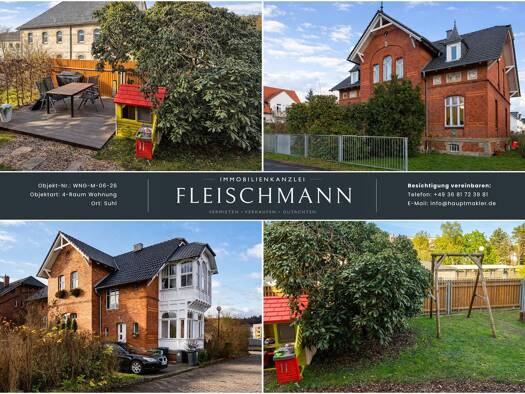 Wohnung zur Miete 800 € 4 Zimmer 120 m² EG frei ab 01.07.2026 Kommerstr. 8 Suhl 98527