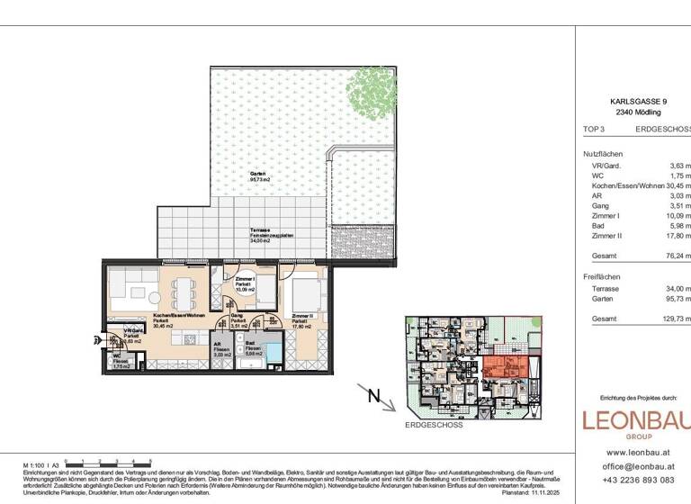 Wohnung zum Kauf 750.000 € 3 Zimmer 75,7 m² Mödling 2340