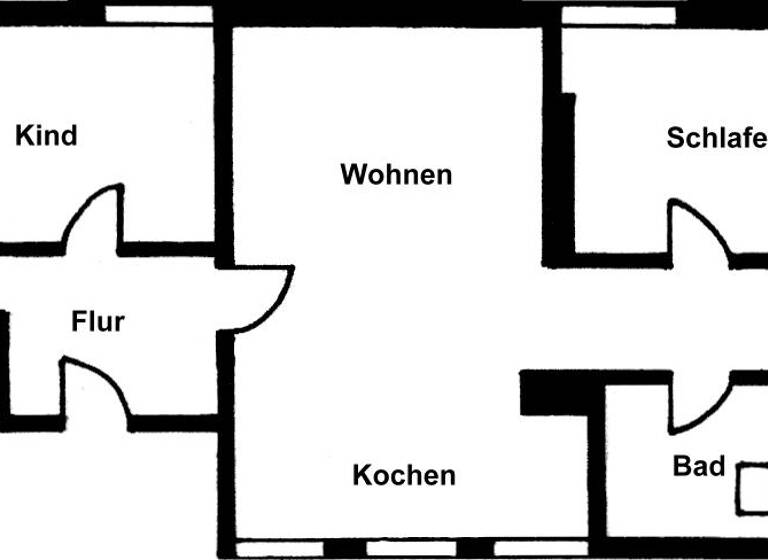 Wohnung zur Miete 325 € 3 Zimmer 65 m² 3. Geschoss frei ab sofort Roßwein 04741