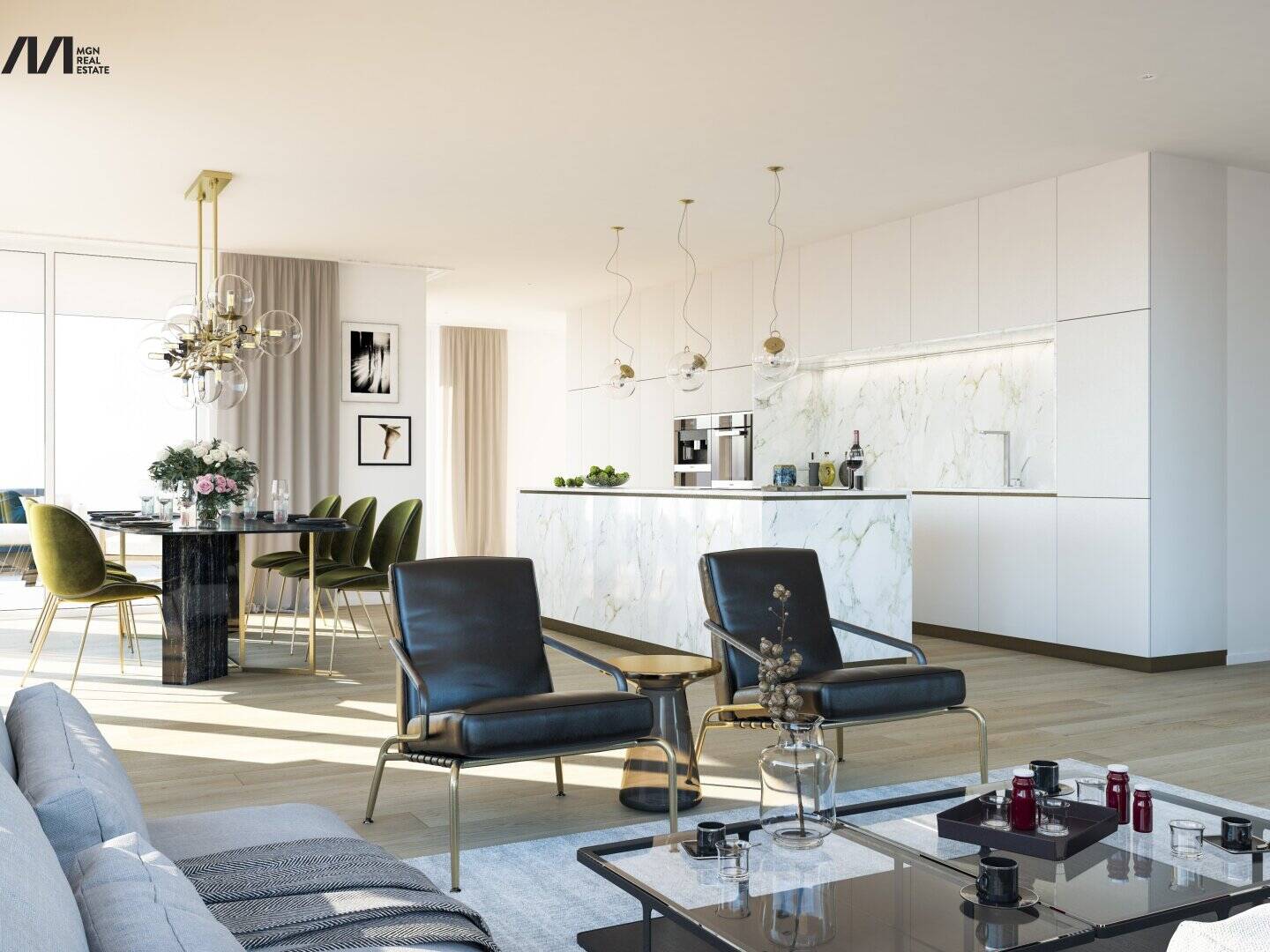 2-istabu dzīvoklis, 90 m²