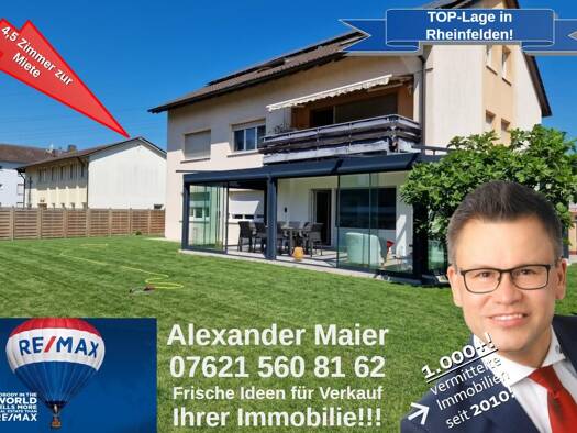 Wohnung zur Miete 1.490 € 4 Zimmer 130 m² frei ab 01.11.2026 Rheinfelden Rheinfelden (Baden) 79618