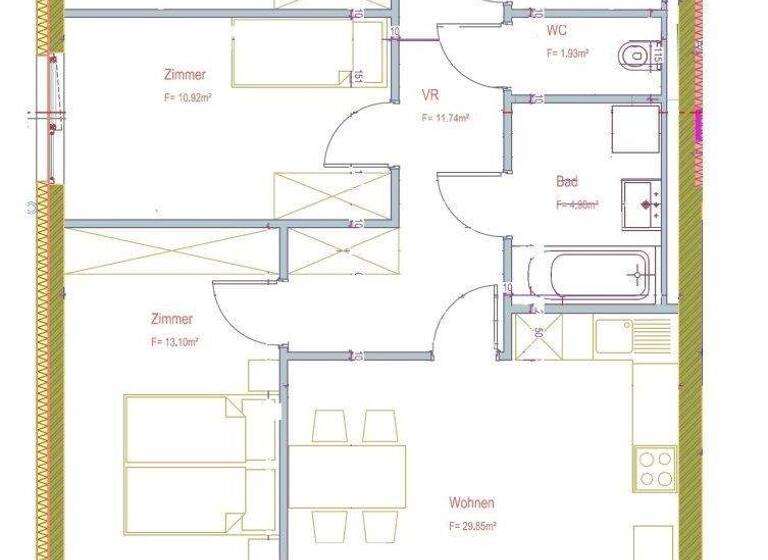 Wohnung zur Miete 963 € 4 Zimmer 88,6 m² 3. Geschoss Oeverseegasse 20 Gries Graz 8020