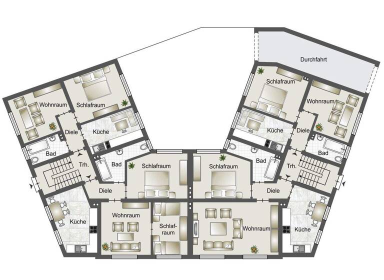 Mehrfamilienhaus zum Kauf 1.250.000 € 27 Zimmer 650,2 m² 398 m² Grundstück Innenstadt Euskirchen 53879