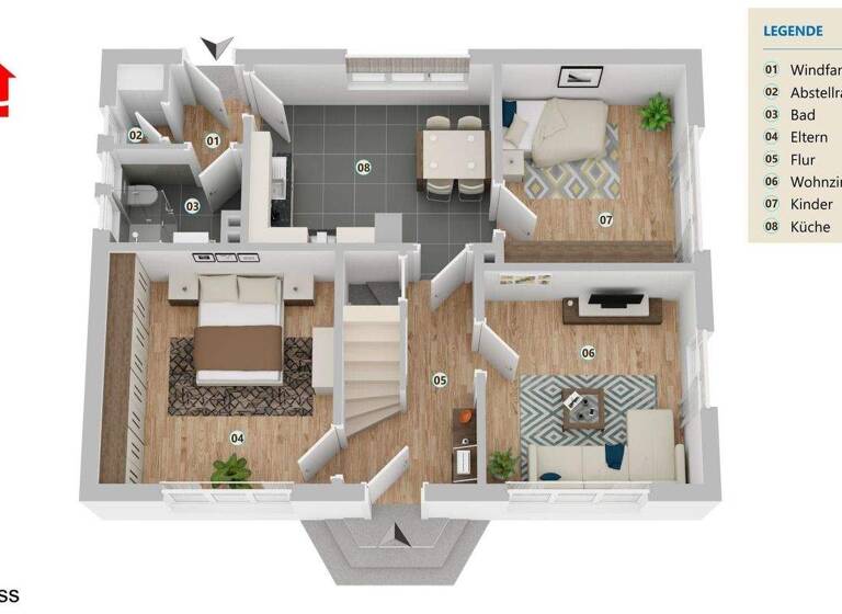 Einfamilienhaus zum Kauf 232.000 € 4 Zimmer 117 m² 842 m² Grundstück Hörstel 48477