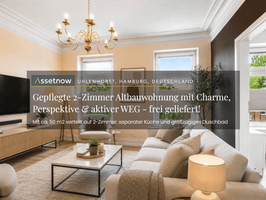 Wohnung zum Kauf 379.000 € 2 Zimmer 50 m² 3. Geschoss Barmbek-Süd Nord 22085