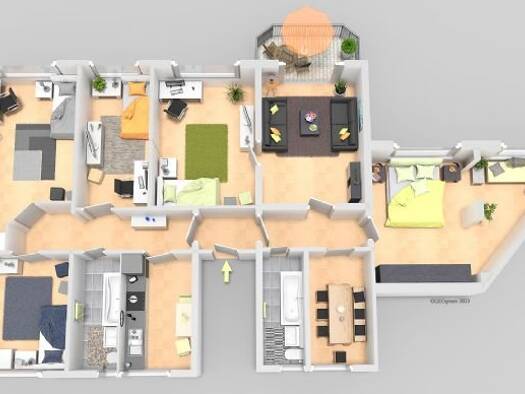 Wohnung zur Miete 522 € 6 Zimmer 130,4 m² frei ab sofort Albert-Schweitzer-Straße 30 Döbeln 04720