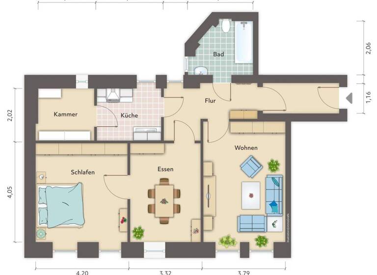 WG-Zimmer zum Kauf 239.000 € 3 Zimmer 80,3 m² Wilmersdorf Berlin 10717