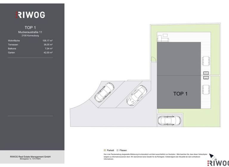 Doppelhaushälfte zum Kauf - Erstbezug 499.900 € 4 Zimmer 108,2 m² Korneuburg 2100