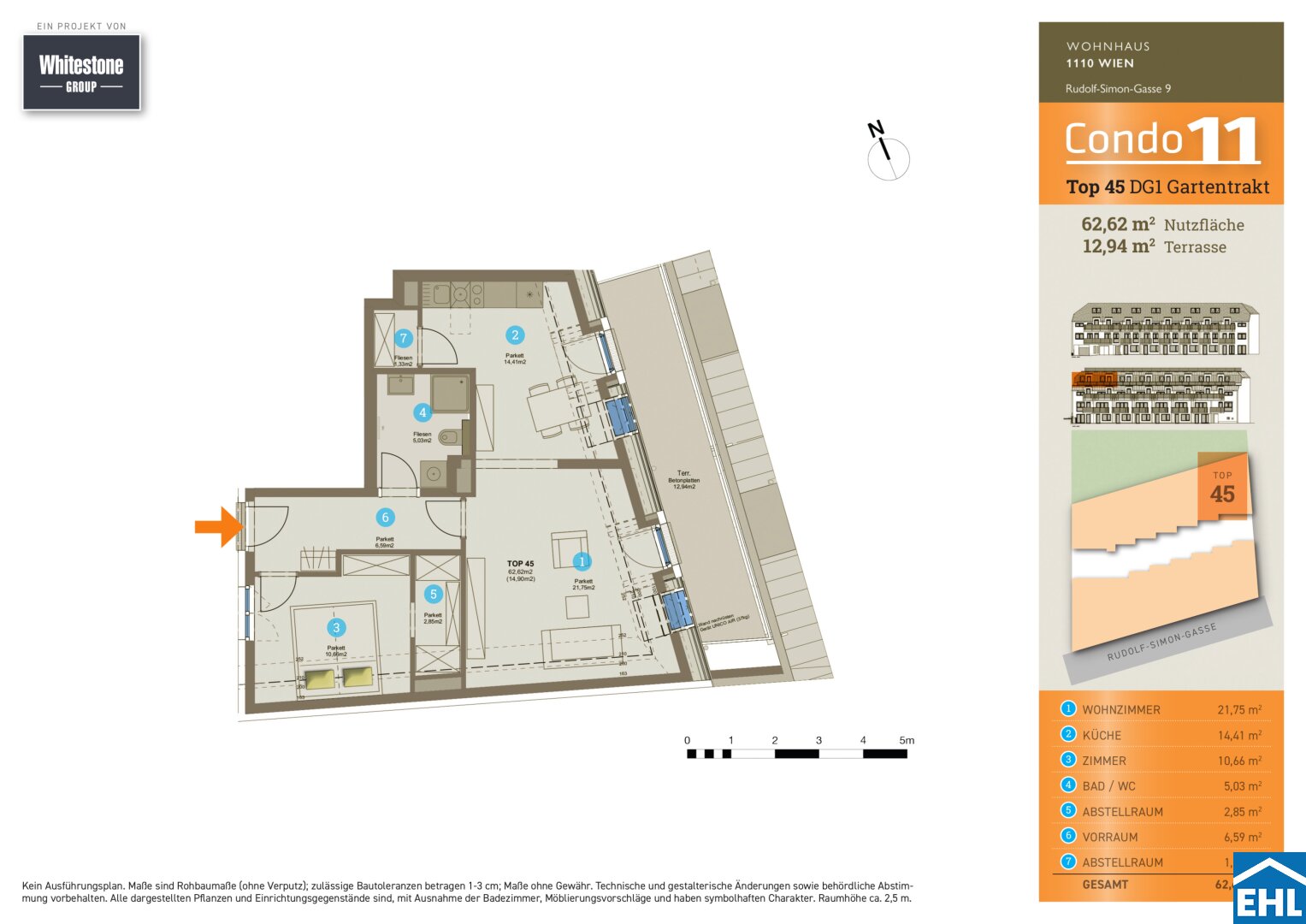 Wohnung zur Miete 843 € 3 Zimmer 62,6 m²<br/>Wohnfläche 01.01.2025<br/>Verfügbarkeit Rudolf-Simon-Gasse Wien 1110