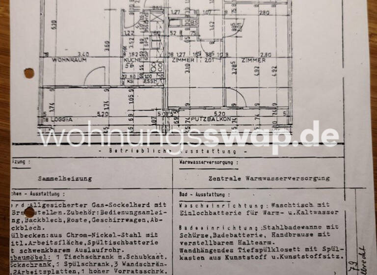 Studio zur Miete Tauschwohnung 427 € 3 Zimmer 71 m² 1. Geschoss Schöneberg Berlin 10827