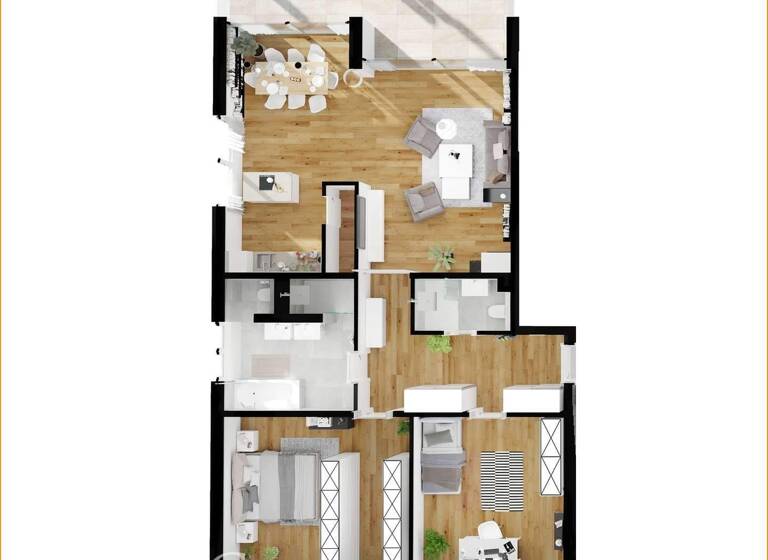 Wohnung zum Kauf - Erstbezug provisionsfrei 673.695 € 3 Zimmer 122,5 m² Gräfrath Solingen 42653