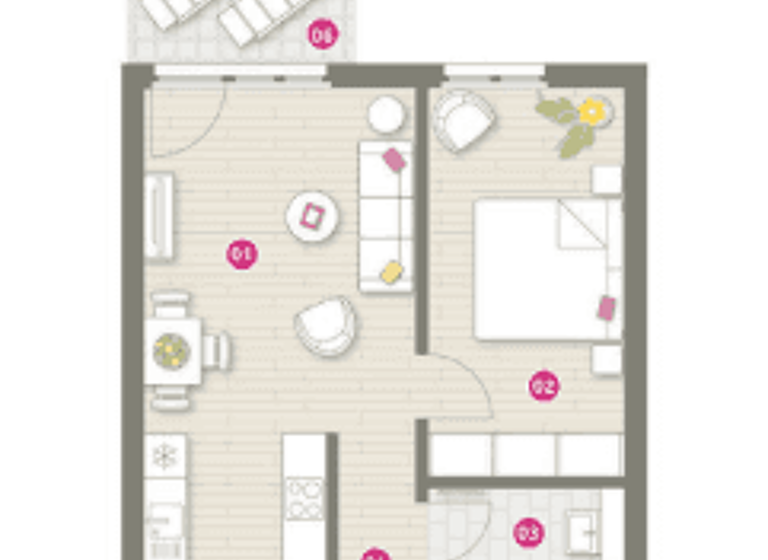 Wohnung zur Miete - Erstbezug 640 € 2 Zimmer 51,9 m² EG frei ab sofort Nauen 14641
