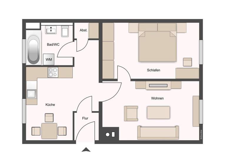 Wohnung zum Kauf 90.000 € 2 Zimmer 47 m² 2. Geschoss Pirna 01796
