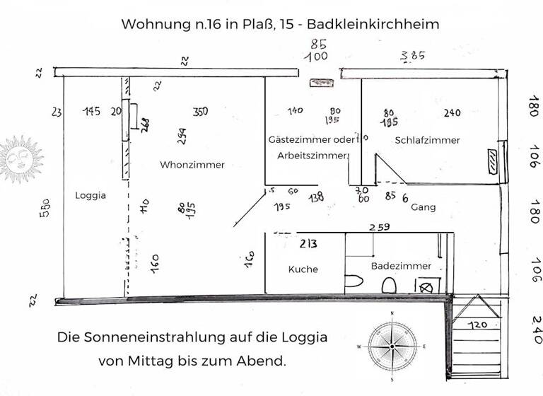 Wohnung zum Kauf 190.000 € 3 Zimmer 70 m² 2. Geschoss frei ab sofort Plaß 15 Bad Kleinkirchheim 9546
