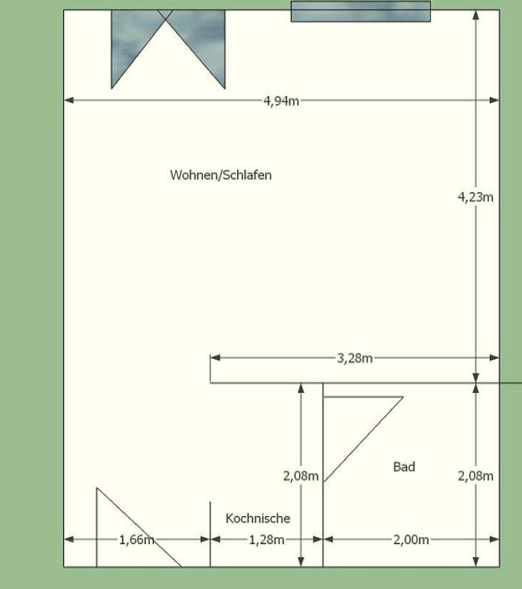 Wohnung zur Miete 300 € 1 Zimmer 30 m²<br/>Wohnfläche Am Fuchsberg 4 Kristallpalast Magdeburg / Leipziger Straße 39112