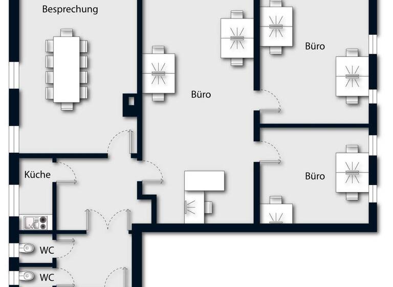 Bürofläche zur Miete 1.233 € 4 Zimmer 145 m² Bürofläche Efferen Hürth 50354