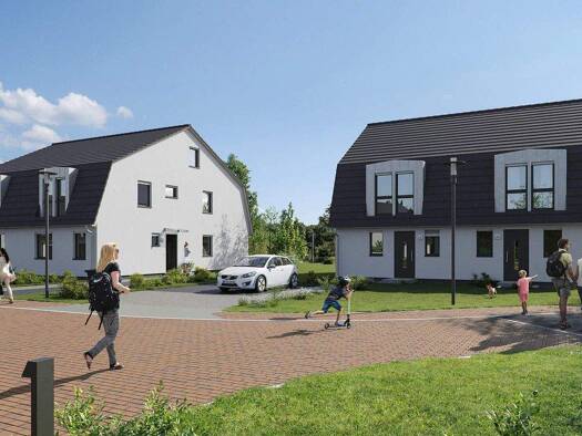 Doppelhaushälfte zum Kauf - Neubau provisionsfrei 579.900 € 6 Zimmer 159,5 m² 656 m² Grundstück Wiesenweg 53 Schönwalde-Dorf Schönwalde-Glien 14621