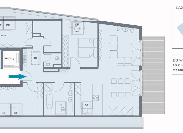 Wohnung zum Kauf 849.000 € 4,5 Zimmer 114 m²<br/>Wohnfläche ab sofort<br/>Verfügbarkeit Rohracker Stuttgart 70329