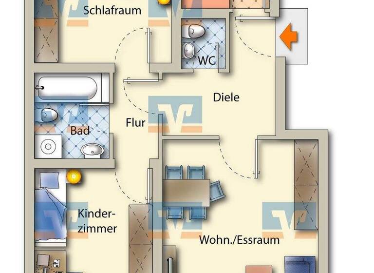 Wohnung zum Kauf provisionsfrei 195.000 € 3 Zimmer 72 m² 1. Geschoss Umkirch 79224