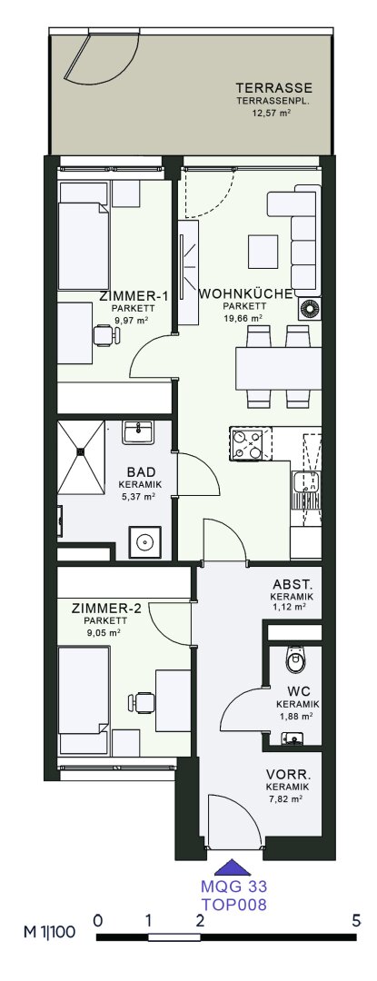 Wohnung zur Miete 692 € 3 Zimmer 54,9 m²<br/>Wohnfläche EG<br/>Geschoss 01.06.2025<br/>Verfügbarkeit Fröhlichgasse 23-35 Jakomini Graz 8010