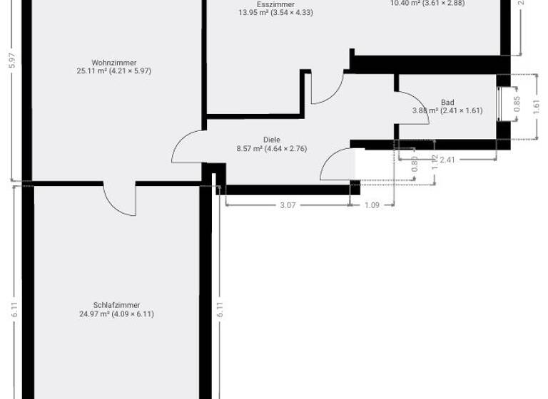 Wohnung zum Kauf 649.000 € 3 Zimmer 92 m² Westend-Süd Frankfurt am Main 60325