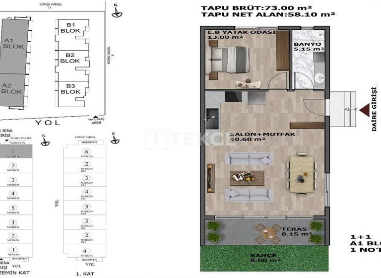 Wohnung zum Kauf 400.000 € 160 m² Aksu
