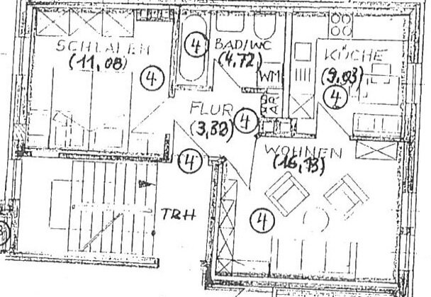 Wohnung zum Kauf 120.000 € 2 Zimmer 43 m²<br/>Wohnfläche 1.<br/>Geschoss Jena - Süd Jena 07745