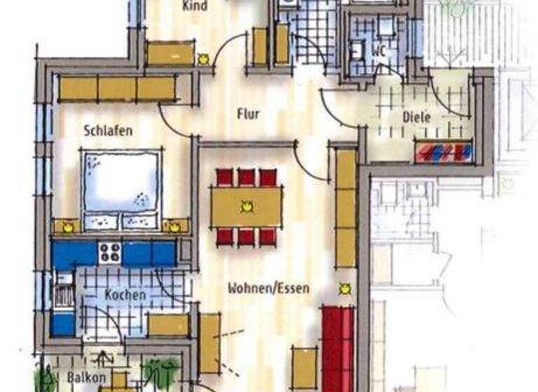 Wohnung zur Miete 1.040 € 3 Zimmer 94 m² 1. Geschoss frei ab 01.04.2026 Brauhausstraße 5b Ansbach 91522