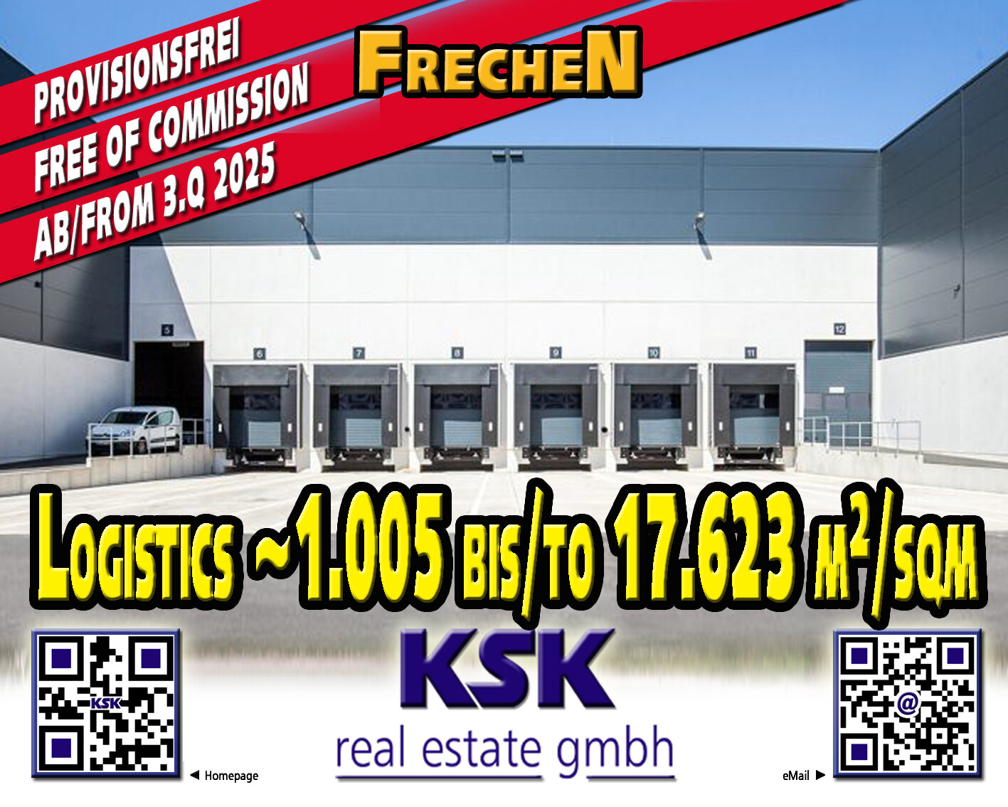 Logistikzentrum zur Miete provisionsfrei 1.005 m²<br/>Lagerfläche von 1.005 m² bis 17.623 m²<br/>Teilbarkeit Innenstadt Frechen 50226