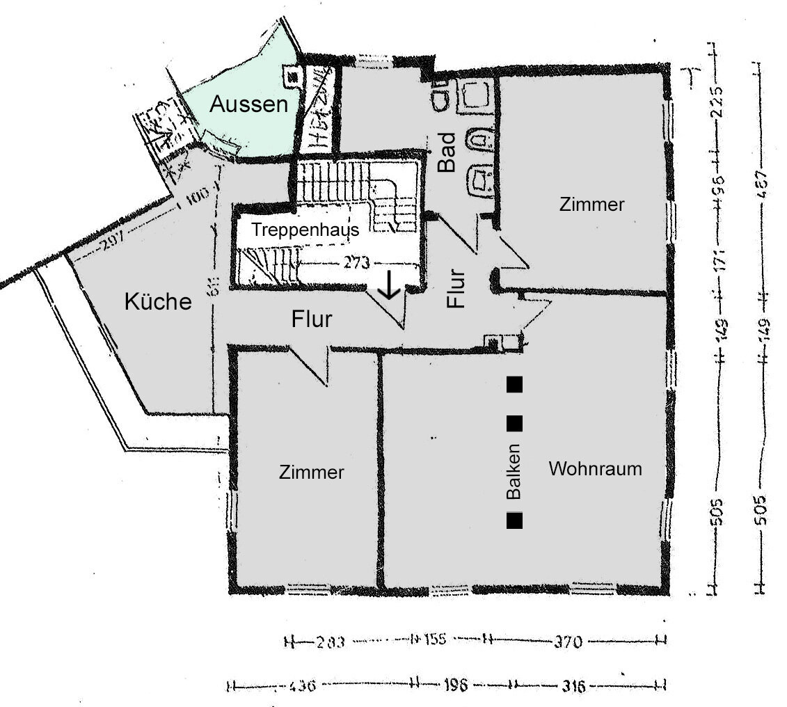 Wohnung zur Miete 897 € 3 Zimmer 118 m²<br/>Wohnfläche 1.<br/>Geschoss Burgtalstrasse 2 Burg - Dorperhof Solingen 42659