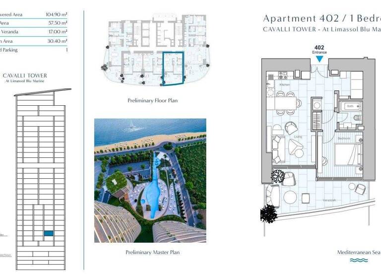 Wohnung zum Kauf provisionsfrei 825.000 € 2 Zimmer 104,9 m² Limassol 3013