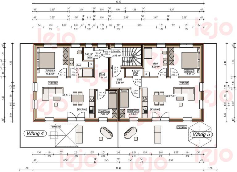 Wohnung zum Kauf 379.000 € 3 Zimmer 83,2 m² EG Früchteburg Emden 26721