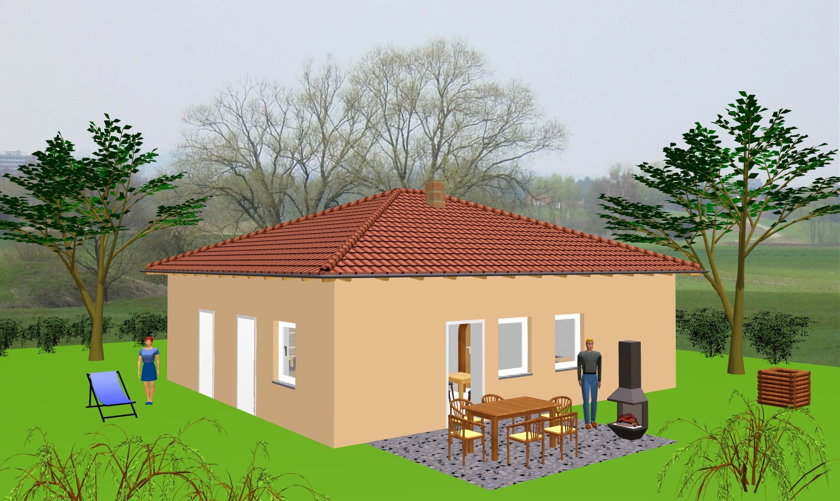 Bungalow zum Kauf provisionsfrei 445.000 € 3 Zimmer 80 m²<br/>Wohnfläche 640 m²<br/>Grundstück Brandlesweg Hennenbach Ansbach 91522