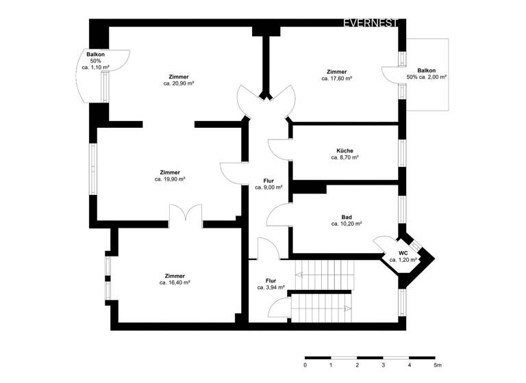 Wohnung zum Kauf 235.900 € 4 Zimmer 107 m² 3. Geschoss Jürgensby Flensburg 24943