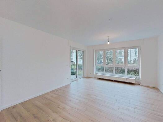 Terrassenwohnung zur Miete 875 € 2 Zimmer 57 m² EG frei ab sofort Dresdener Straße 8 Hellerhof Düsseldorf 40595