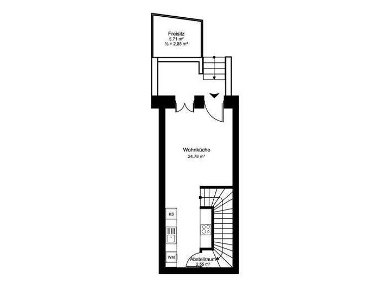 Maisonette zur Miete - Erstbezug 1.318 € 3 Zimmer 85 m² EG Pinneberg 25421