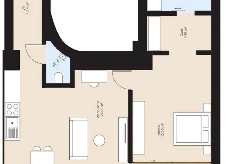 Wohnung zum Kauf 399.000 € 2 Zimmer 51,9 m² Wien 1150