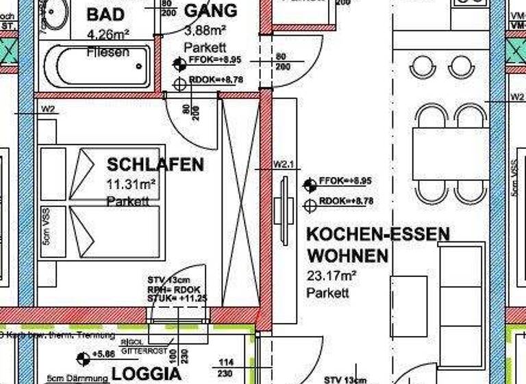 Wohnung zur Miete 449 € 2 Zimmer 48,8 m² frei ab 01.04.2026 Zeltweg 8740
