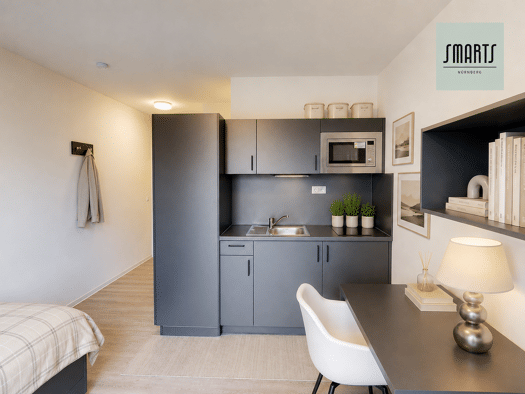 Wohnung zur Miete 520 € 1 Zimmer 19,4 m² 2. Geschoss Stephanstraße St Peter Nürnberg 90478